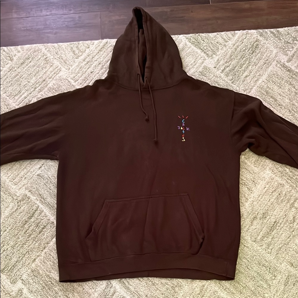 Cactus Jack by Travis Scott Brown Sweatshirt Hoodie